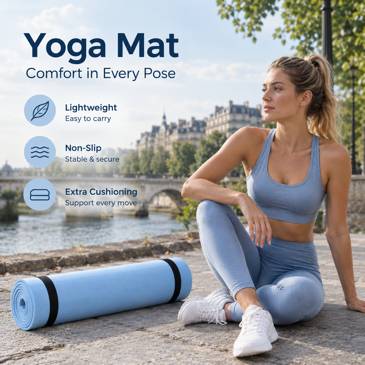 Premium Non-Slip EVA Yoga & Fitness Mat