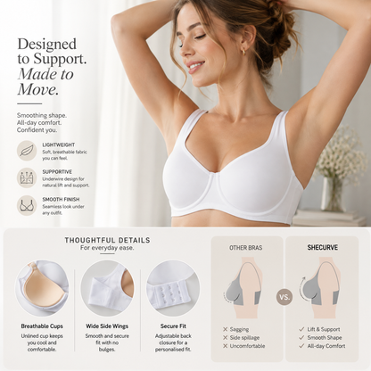 Seamless Full-Support Balconette Bra