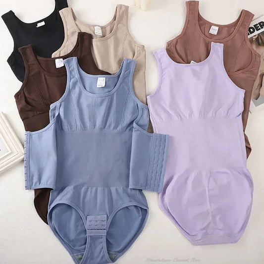 Zippered Tummy Control Sculpting Bodysuit