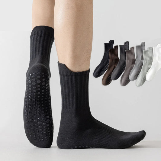 Non-Slip Grip Yoga Socks – Cotton Pilates & Fitness Socks