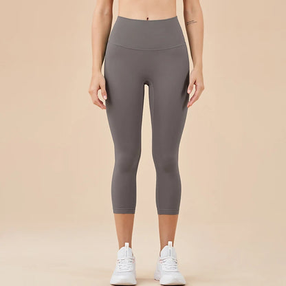 High-Waisted Seamless Capri Leggings