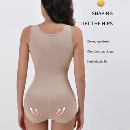Zippered Tummy Control Sculpting Bodysuit