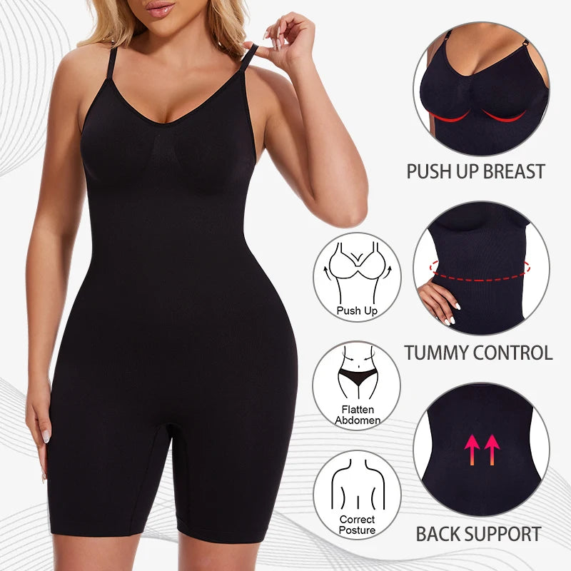 Seamless Sculpting Bodysuit – Tummy Control, Thigh Smoothing & Butt Lift