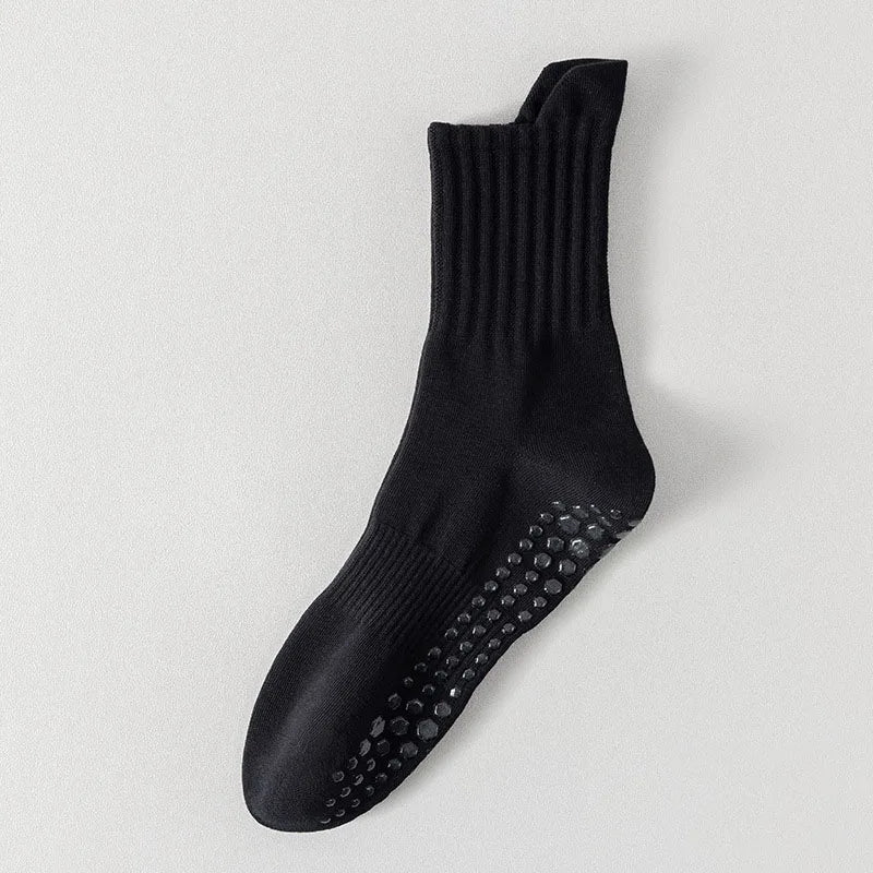 Non-Slip Grip Yoga Socks – Cotton Pilates & Fitness Socks