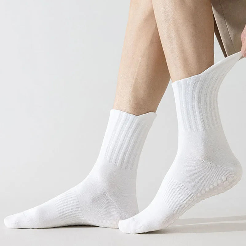 Non-Slip Grip Yoga Socks – Cotton Pilates & Fitness Socks