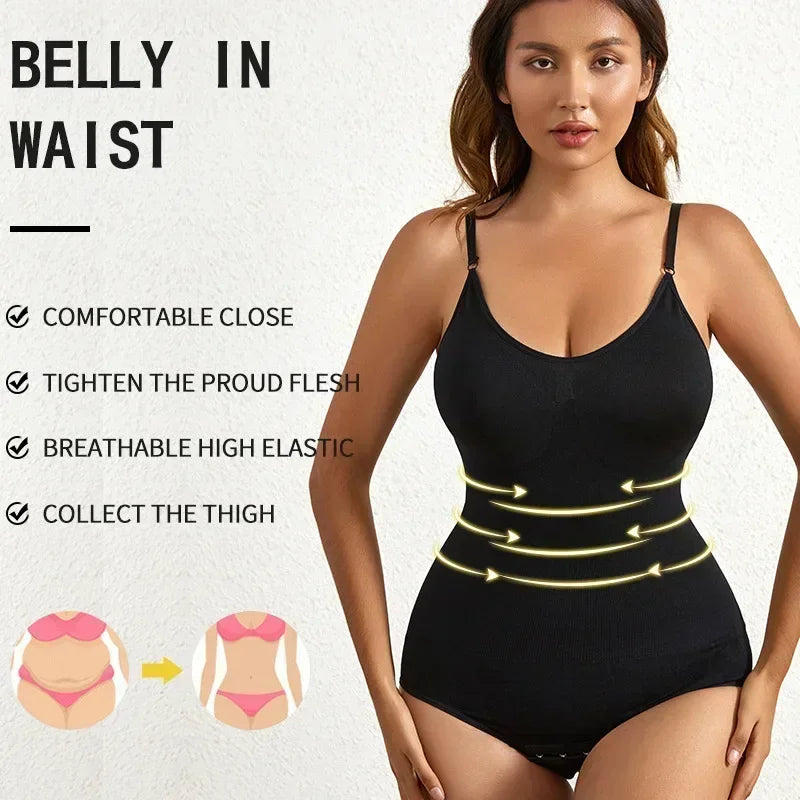 Seamless Sculpting Shapewear Bodysuit – Tummy Control & Butt-Lifting