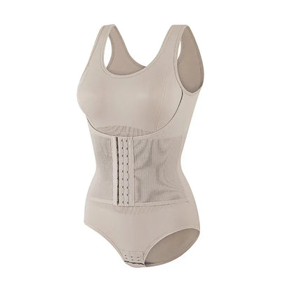 Zippered Tummy Control Sculpting Bodysuit