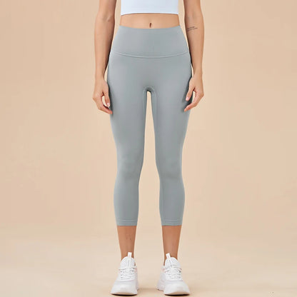 High-Waisted Seamless Capri Leggings