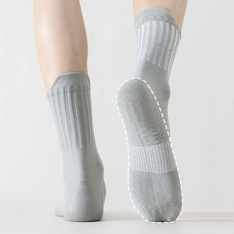 Non-Slip Grip Yoga Socks – Cotton Pilates & Fitness Socks