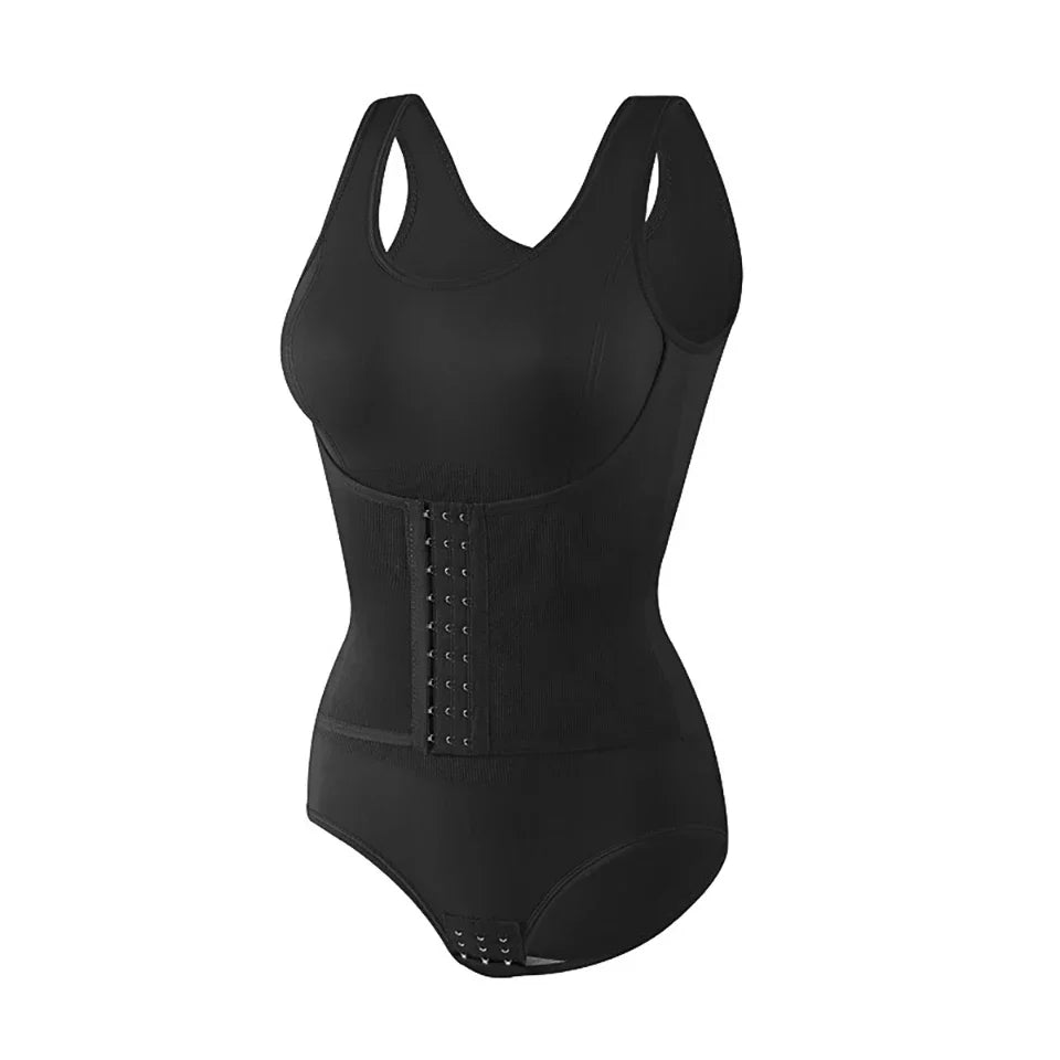 Zippered Tummy Control Sculpting Bodysuit