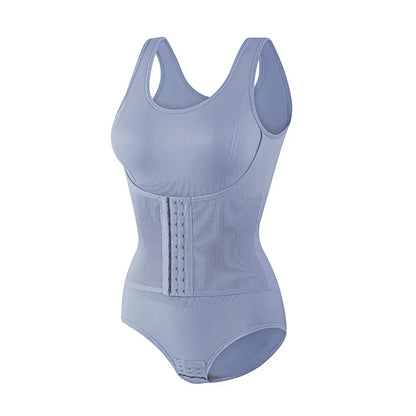 Zippered Tummy Control Sculpting Bodysuit