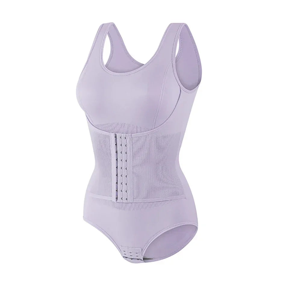 Zippered Tummy Control Sculpting Bodysuit