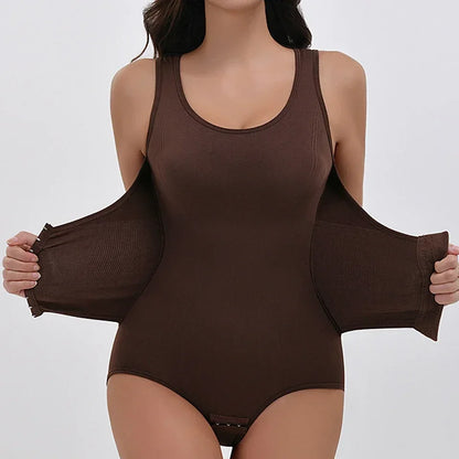 Zippered Tummy Control Sculpting Bodysuit
