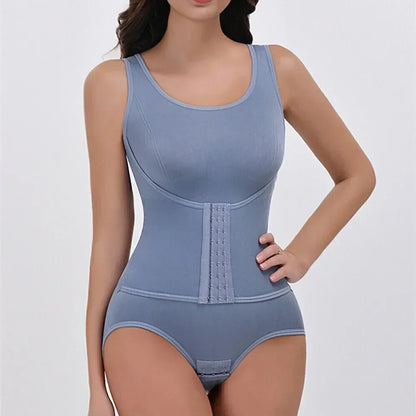 Zippered Tummy Control Sculpting Bodysuit