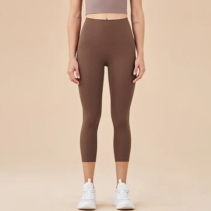 High-Waisted Seamless Capri Leggings