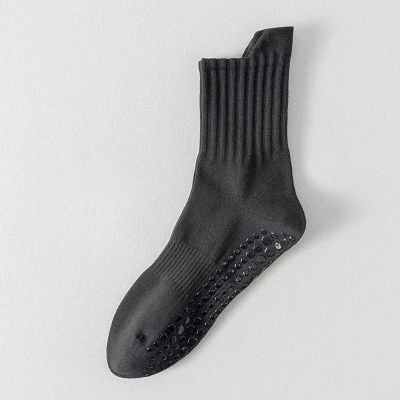 Non-Slip Grip Yoga Socks – Cotton Pilates & Fitness Socks