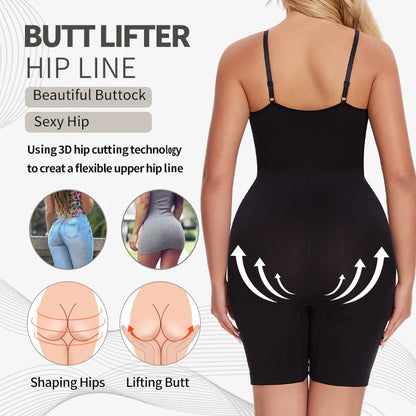 Seamless Sculpting Bodysuit – Tummy Control, Thigh Smoothing & Butt Lift