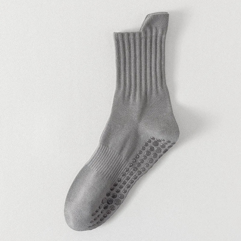 Non-Slip Grip Yoga Socks – Cotton Pilates & Fitness Socks
