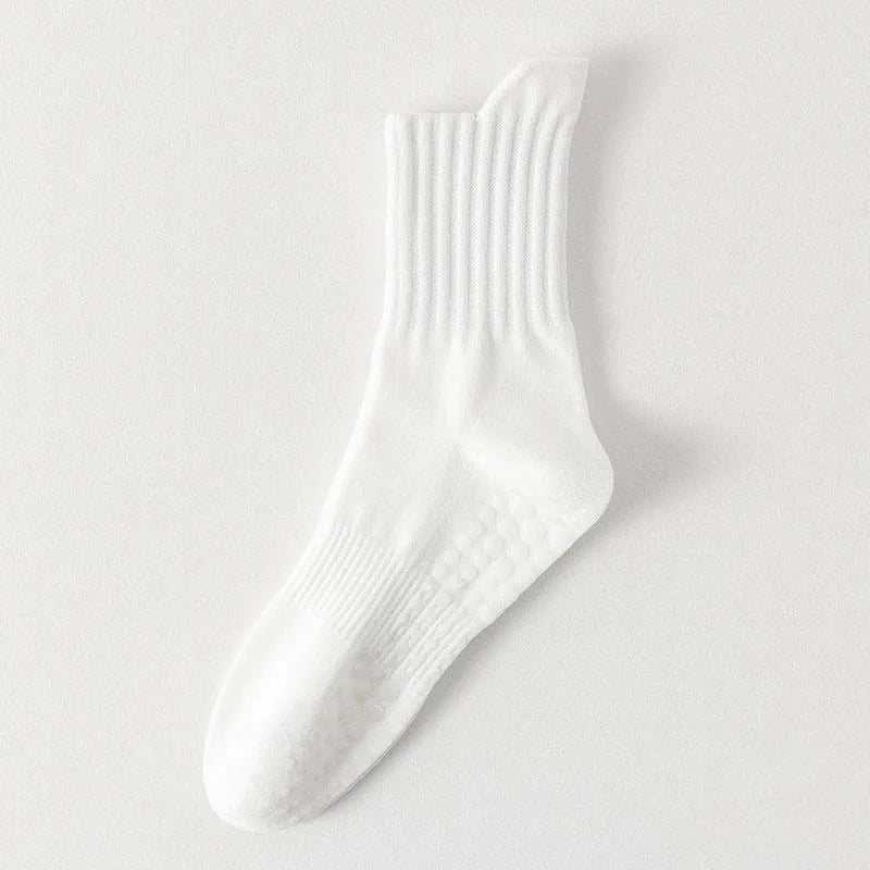 Non-Slip Grip Yoga Socks – Cotton Pilates & Fitness Socks