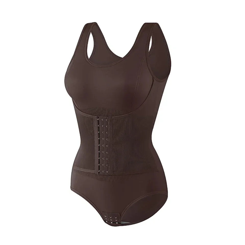 Zippered Tummy Control Sculpting Bodysuit