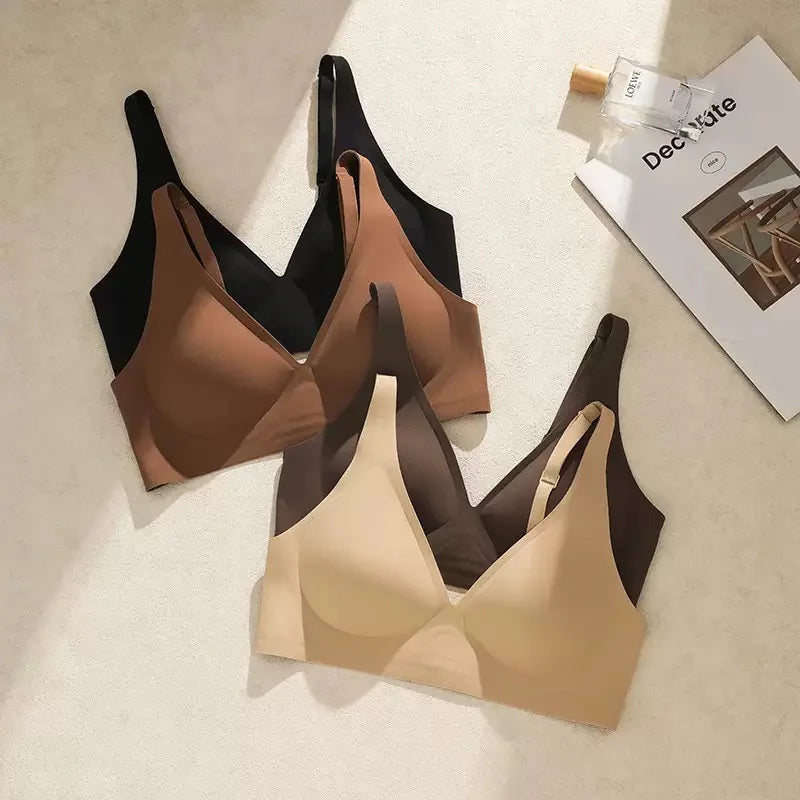 Seamless Deep-V Push-Up Bra – Lightweight, Breathable & Supportive